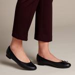 Clarks Women's Black Ballet Flats, Size 7 UK