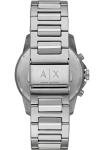 Armani Exchange Men's Chronograph Watch, Silver Stainless Steel