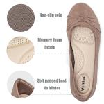Cute Wide Width Bow Ballet Flats for Women