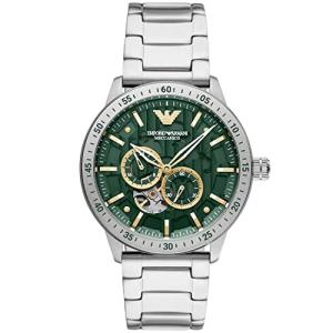 Men's Emporio Armani Automatic Watch, 43mm Silver