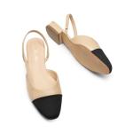 DREAM PAIRS Women's Slingback Ballet Flats in Nude