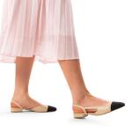 DREAM PAIRS Women's Slingback Ballet Flats in Nude