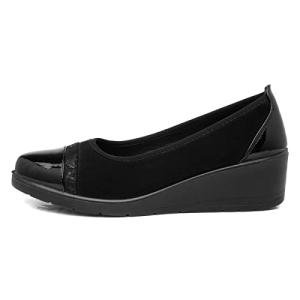 Softlites Diana Women’s Black Wedge Shoe, Size 6