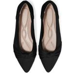 Stylish Washable Black Pointed Toe Flats for Women