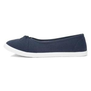 Lilley Pearl Women's Navy Slip-On Canvas Shoe