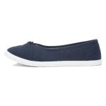 Lilley Pearl Women's Navy Slip-On Canvas Shoe