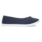 Lilley Pearl Women's Navy Slip-On Canvas Shoe