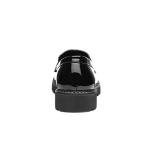 Lilley Angel Black Patent Tassel Loafer, Size 6