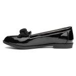 Lilley Anita Black Patent Loafers with Bow