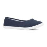 Lilley Pearl Women's Navy Slip-On Canvas Shoe