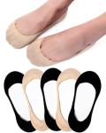Invisible Cotton No Show Socks for Women - 5 Pairs