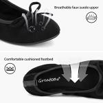 Greatonu Women's Foldable Ballet Pumps - Black