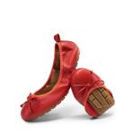 DREAM PAIRS Women's Bow Knot Roll Up Flats
