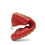 DREAM PAIRS Women's Bow Knot Roll Up Flats