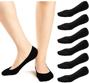 JaosWish Women’s No Show Liner Socks - 6 Pairs