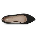 DREAM PAIRS Women's Black Ballet Flats