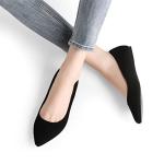 DREAM PAIRS Women's Black Ballet Flats