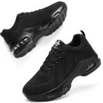 All Black Women's Air Cushion Running Shoes