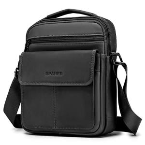 Stylish Waterproof Leather Messenger Bag for Men