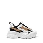 Chunky Black/Tan Platform Sneakers for Women