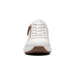 Clarks Women's Un Rio Zip White Sneakers