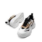 Chunky Black/Tan Platform Sneakers for Women