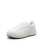 All White Chunky Platform Sneakers for Women