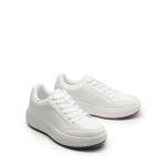 All White Chunky Platform Sneakers for Women