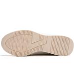 Anjoufemme White Wedge Platform Trainers for Women