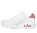 Skechers Women's Uno Pop Back in White/Coral