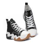 Trendy Black High Top Chunky Sneakers for Women