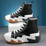 Trendy Black High Top Chunky Sneakers for Women