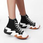 Trendy Black High Top Chunky Sneakers for Women