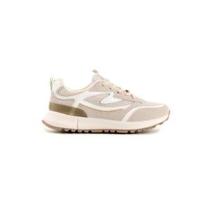 Breathable Beige Sport Trainers for Ladies