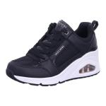 Skechers Women's Uno Wedge Sneaker in Black