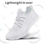 Women's Lightweight Slip-On Athletic Sneakers - White