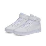 PUMA Women’s Carina 2.0 Mid Sneakers, White/Silver