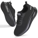 All Black Air Cushion Running Shoes for Women
