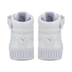 PUMA Women’s Carina 2.0 Mid Sneakers, White/Silver