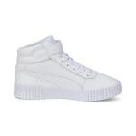 PUMA Women’s Carina 2.0 Mid Sneakers, White/Silver
