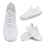 Women's Lightweight Slip-On Athletic Sneakers - White