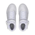 PUMA Women’s Carina 2.0 Mid Sneakers, White/Silver