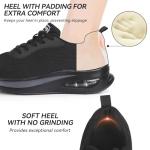 All Black Air Cushion Running Shoes for Women