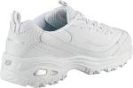 Skechers D'LITES Women's Low-Top Sneakers - White Silver