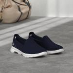 Skechers Women's GO Walk 5 Slip-On Trainers, Navy