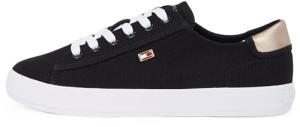 Tommy Hilfiger Women's Lace-Up Canvas Trainers - Black