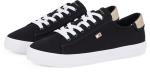 Tommy Hilfiger Women's Lace-Up Canvas Trainers - Black