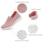 Pink Breathable Slip-On Sneakers for Women