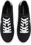 Tommy Hilfiger Women's Lace-Up Canvas Trainers - Black