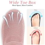 Pink Breathable Slip-On Sneakers for Women